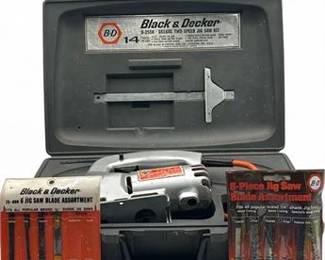 Vintage Black  Decker U255K Deluxe TwoSpeed Jig Saw Kit