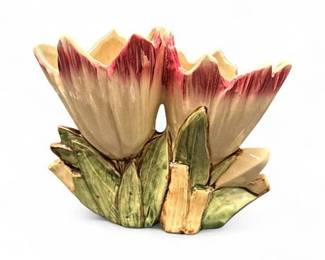 Vintage McCoy Double Tulip Vase