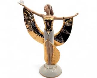 The Franklin Mint Sunrise In Gold Porcelain Figurine