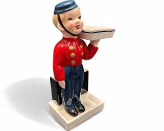 Bell Boy FigurineBusiness Card Holder By Sarsaparilla Deco Designs