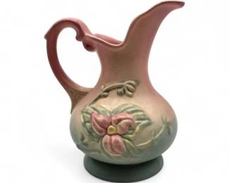 Vintage Hull Art Pottery Wild Flower Ewer Pitcher Pattern W25 12.