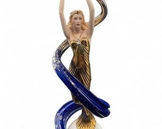 Porcelain Figurine Titled Galaxy In Gold By The Franklin Mint