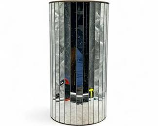 MidCentury Ransburg Foil  20 Glass Umbrella Stand Basket Vase