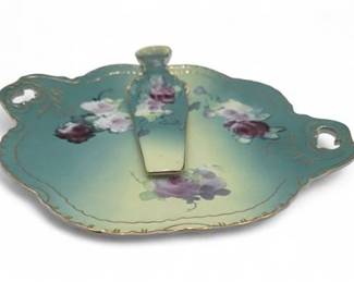 Vintage 1898 China Company Porcelain Cake Plate And Server Set