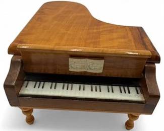 Vintage Reuge Swiss Musical Movement Grand Piano Music Box