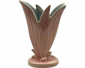 Unsigned Early 20th Century TulipShaped Leaf Vase