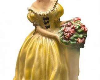 Roma Art MidCentury Figurine Of VictorianSouthern Belle Woman