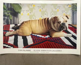 Lot #46 Tom Palmore Baby Billy Bulldog Print Elaine Horwitch Galleries Contemporary Art