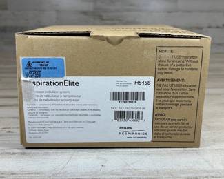 R Lot #144 Philips Respironics Inspiration Elite Nebulizer System HS458 Compressor Kit New Open Box