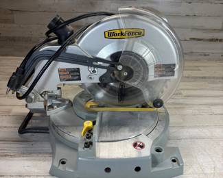 Lot #117 Workforce 10in Compound Miter Saw WF10MSP Electric Power Shop Wood Cutting Tool Bench Saw