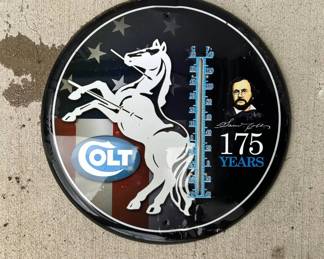 J Lot #234 Modernist Silver Metal & Glass 3-Tier Side Table / Plant Stand