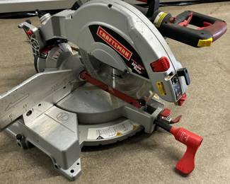 Lot #11 Craftsman Dual Bevel Laser Trac Sliding Compound Miter Saw Woodworking Power Tool