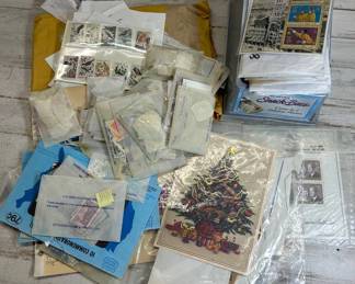 Lot #77 Large Vintage World Stamp Collection Lot US & International Philately