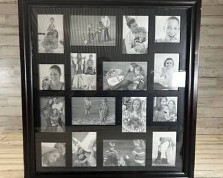 R Lot #90 Large Wall Mounted Jewelry Cabinet Mirror Photo Frame Hidden Storage Organizer