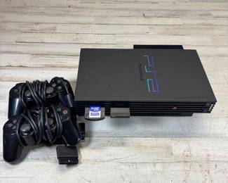 R Lot #133 Sony PlayStation 2 PS2 Console SCPH-50001/N Bundle 2 Controllers Memory Card