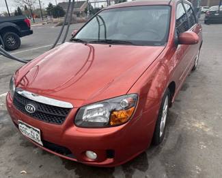 J Lot #69 2008 Kia Spectra5 SX Hatchback Red 4 Door Wagon Automatic 165K Miles