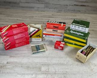 Lot #204 Vintage Federal Remington PMC Ammunition Boxes & Cartridges Collectible Lot