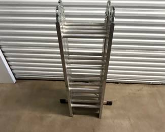Lot #9 Werner MT-8-16 Aluminum Multi Position Folding Ladder 16 ft 250 lb Capacity