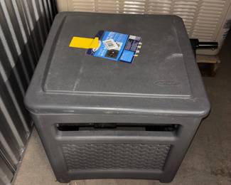 Lot #120 Suncast Smart Tube Hose Hideaway 225 Ft Resin Hose Reel Box Outdoor Garden Storage Gray