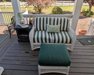 Outdoor wicker furniture