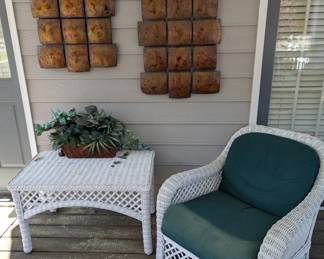 Outdoor wicker furniture