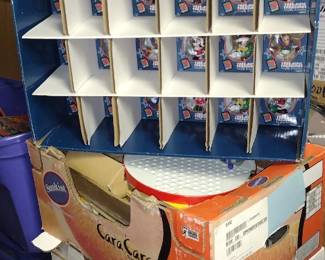 VINTAGE DISNEY ORNAMENTS WITH ORIGINAL STORE DISPLAY