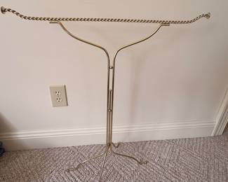Brass garment rack