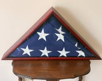 Framed American flag