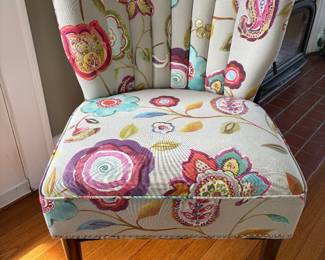 floral accent chair