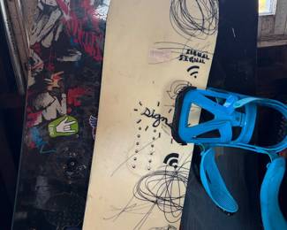 snowboards