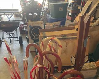 Christmas decor and lights. 