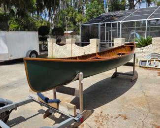 1931 canvas rowing skiff