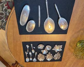 Sterling dresser set and sterling pieces