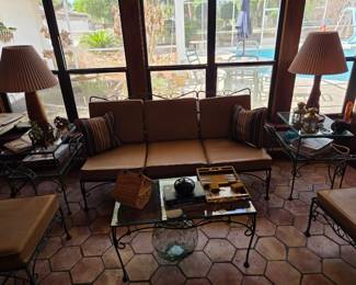 wrought iron 1960s patio futniture