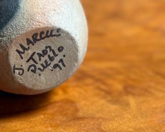 This lot features a variety of sculptures by New Mexico artists including pieces by Marcus, Teissedre, and others.