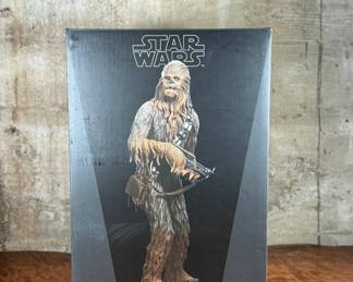 Sideshow Collectibles Star Wars Chewbacca Premium Format figure. Released as a limited edition with the box featuring an edition number of #0235 out of 2500. The figure is unassembled and comes in its original packaging, as shown.