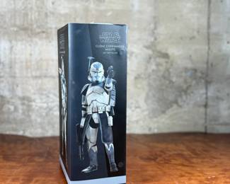 Sideshow Collectibles Star Wars Clone Commander Wolffe Sixth Scale Figure. The box is sealed with minor wear.
