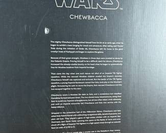 Sideshow Collectibles Star Wars Chewbacca Premium Format figure. Released as a limited edition with the box featuring an edition number of #0235 out of 2500. The figure is unassembled and comes in its original packaging, as shown.