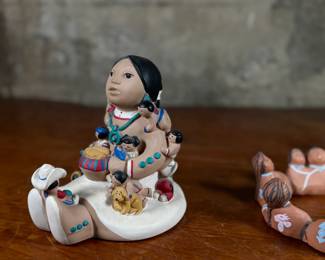 This lot features a variety of sculptures by New Mexico artists including pieces by Marcus, Teissedre, and others.