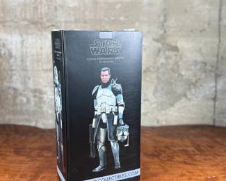 Sideshow Collectibles Star Wars Clone Commander Wolffe Sixth Scale Figure. The box is sealed with minor wear.