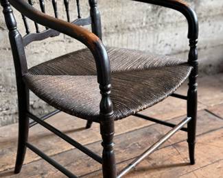 This lot features a stunning chair from either the late 19th century or early 20th century. This chair measures, 34” H x 19” W x 19” D.