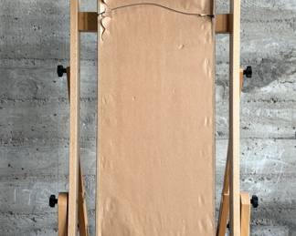 Framed posters advertising the Buffalo Ranch Real Wild West show. Printed by Riverside Print Co., Chicago, these posters feature vibrant depictions of cowboys, Native Americans, and historical scenes. The frames show some age-related wear, and the paper backing is partially torn, exposing an art gallery label from Hulmeville, Pennsylvania. One of them is protected by glass and the other is not. Each one measures in frame, 37” H x 14.5” W.