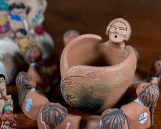 This lot features a variety of sculptures by New Mexico artists including pieces by Marcus, Teissedre, and others.