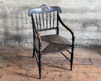 This lot features a stunning chair from either the late 19th century or early 20th century. This chair measures, 34” H x 19” W x 19” D.