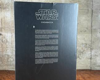 Sideshow Collectibles Star Wars Chewbacca Premium Format figure. Released as a limited edition with the box featuring an edition number of #0235 out of 2500. The figure is unassembled and comes in its original packaging, as shown.