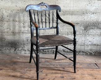 This lot features a stunning chair from either the late 19th century or early 20th century. This chair measures, 34” H x 19” W x 19” D.