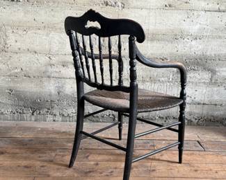 This lot features a stunning chair from either the late 19th century or early 20th century. This chair measures, 34” H x 19” W x 19” D.
