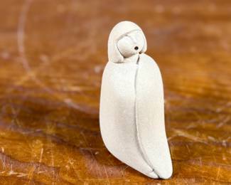 This lot features an original sculpture by listed artist, Maxine Toya and measures, 2.75” H.