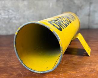 This lot features an original vintage newspaper holder with “OREGONIAN” written across.