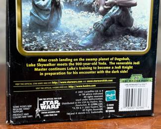 STAR WARS POWER OF THE JEDI LUKE SKYWALKER AND YODA FIGURE